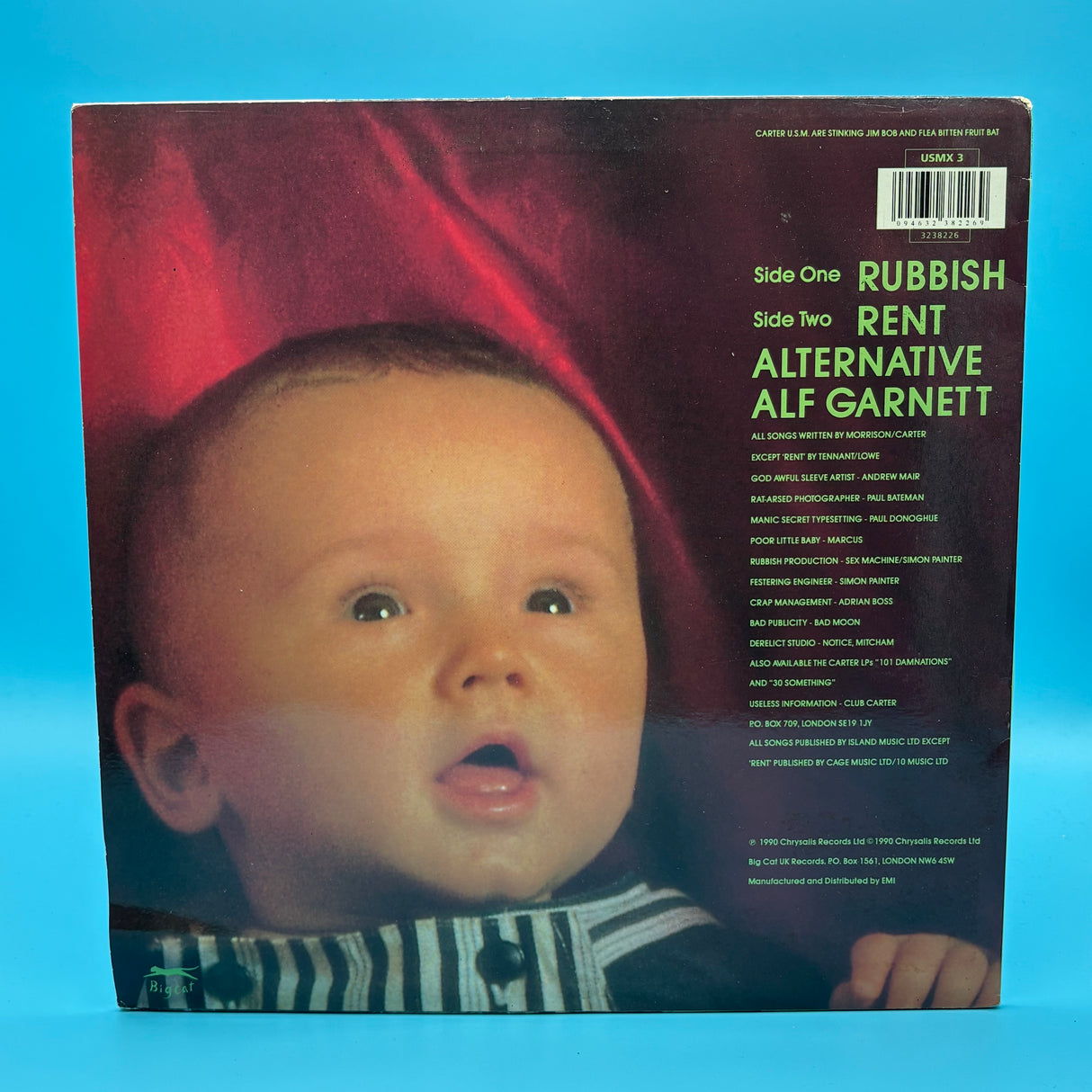 Carter USM - Rubbish 12" Single Vinyl