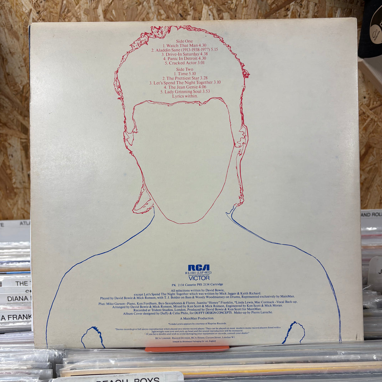 David Bowie - Aladdin Sane - With Fan Club Insert - VINYL