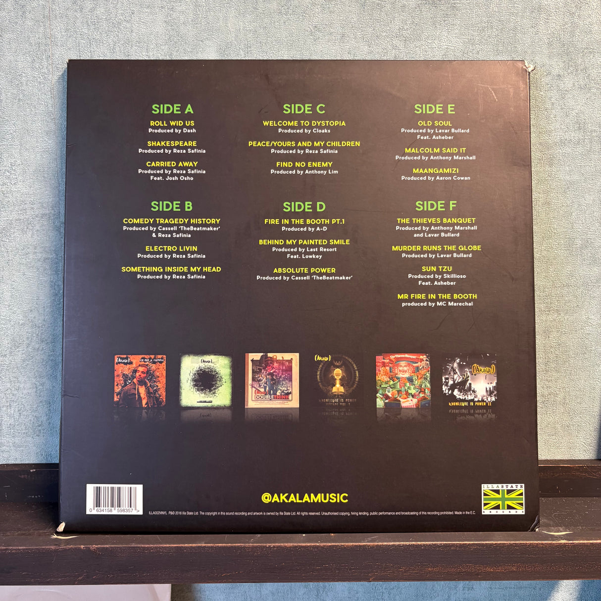 Akala - Ten years Of - Triple Album With Lyric Booklet - Signed - VINYL