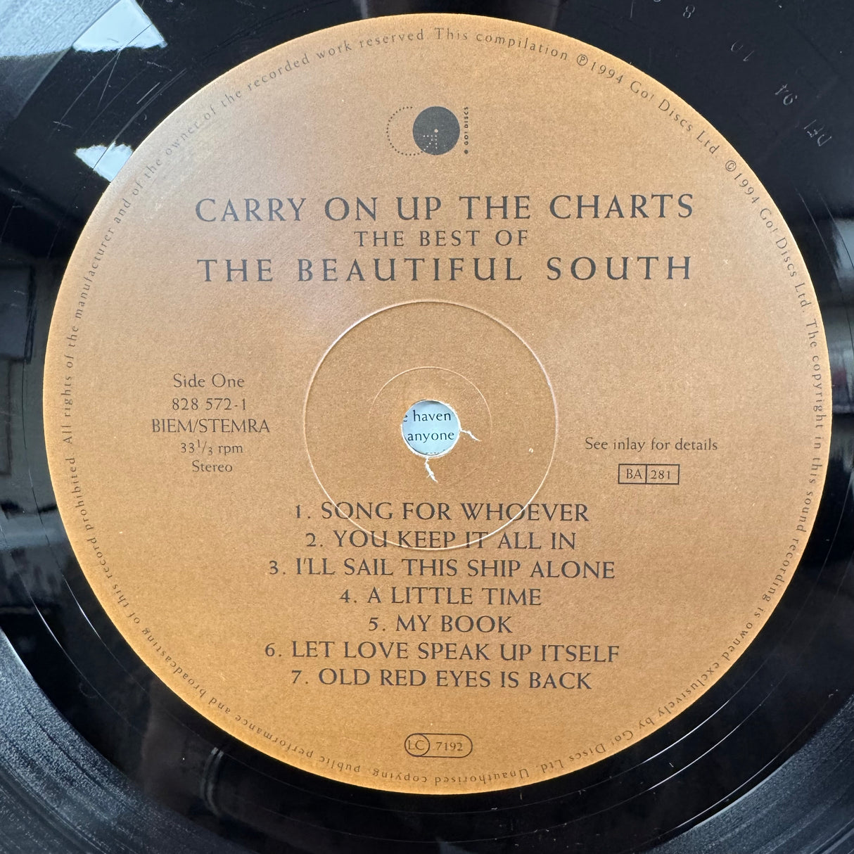 The Beautiful South - Carry On Up The Charts Original 1LP Vinyl