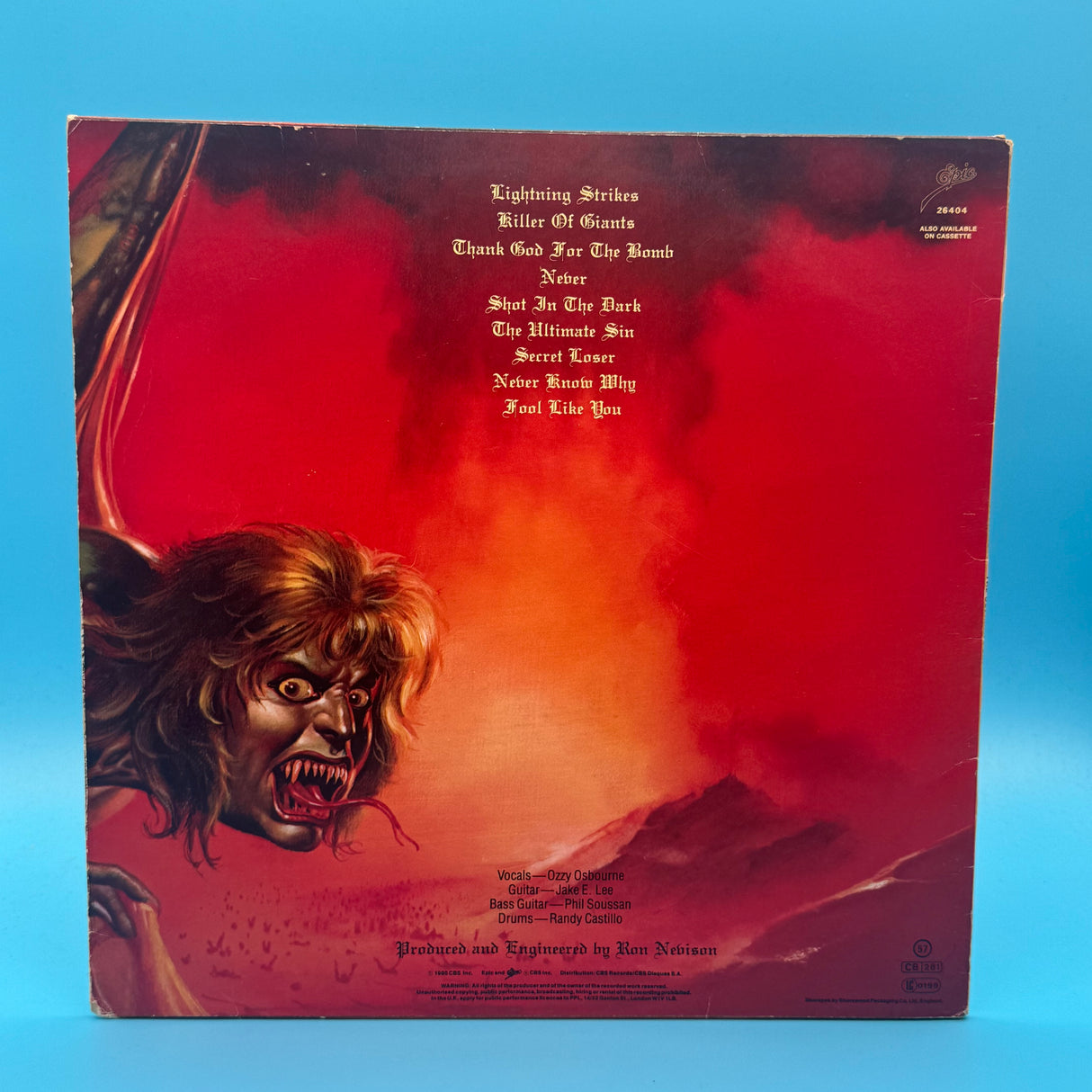 Ozzy Osbourne - The Ultimate Sin Vinyl