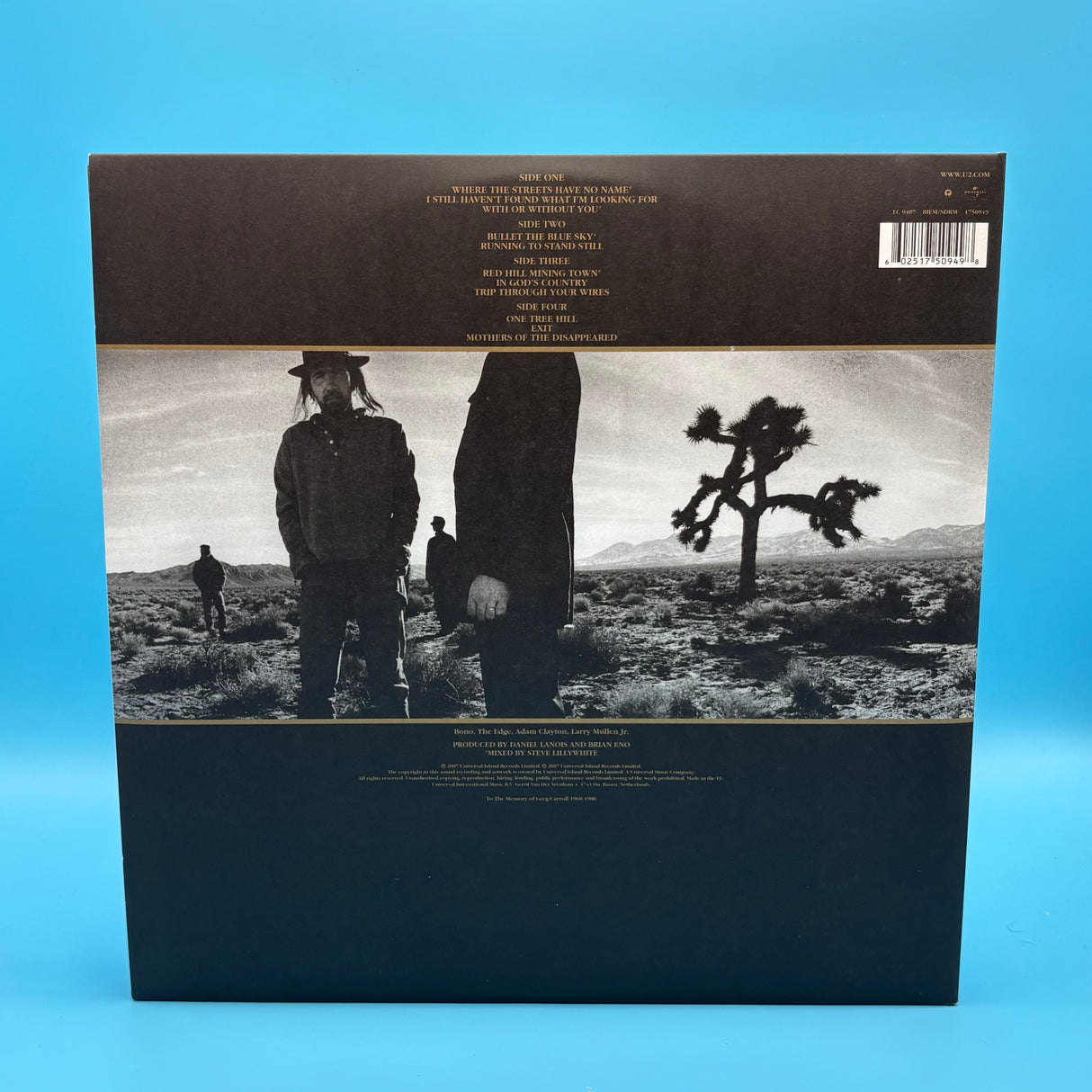 U2 - The Joshua Tree Remastered 2007 Vinyl