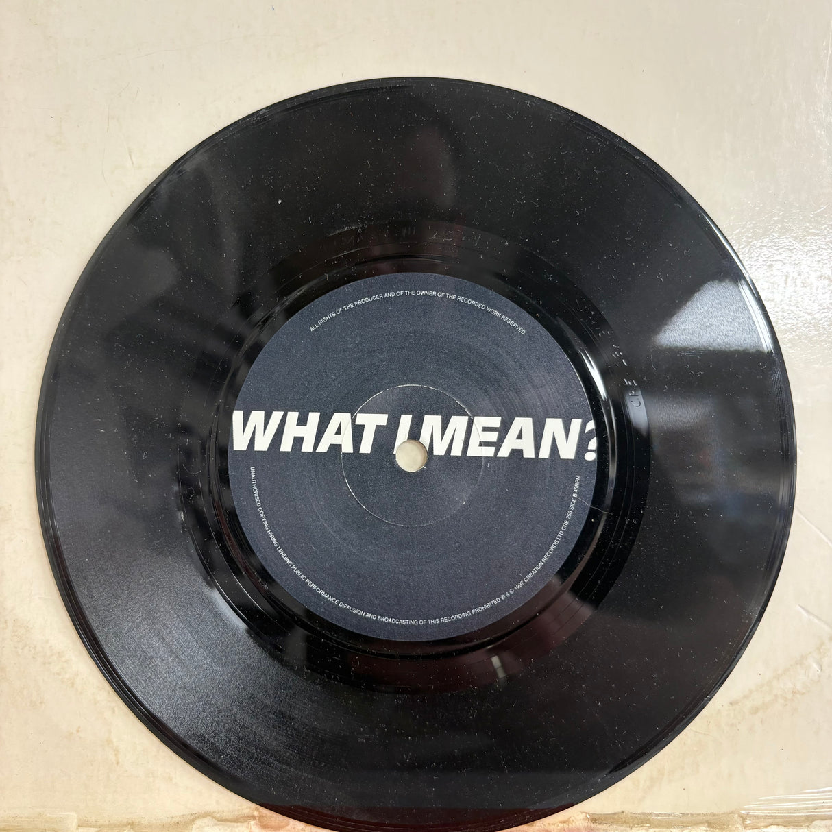 Oasis - D’You Know What I Mean Silver Logo Sleeve Vinyl