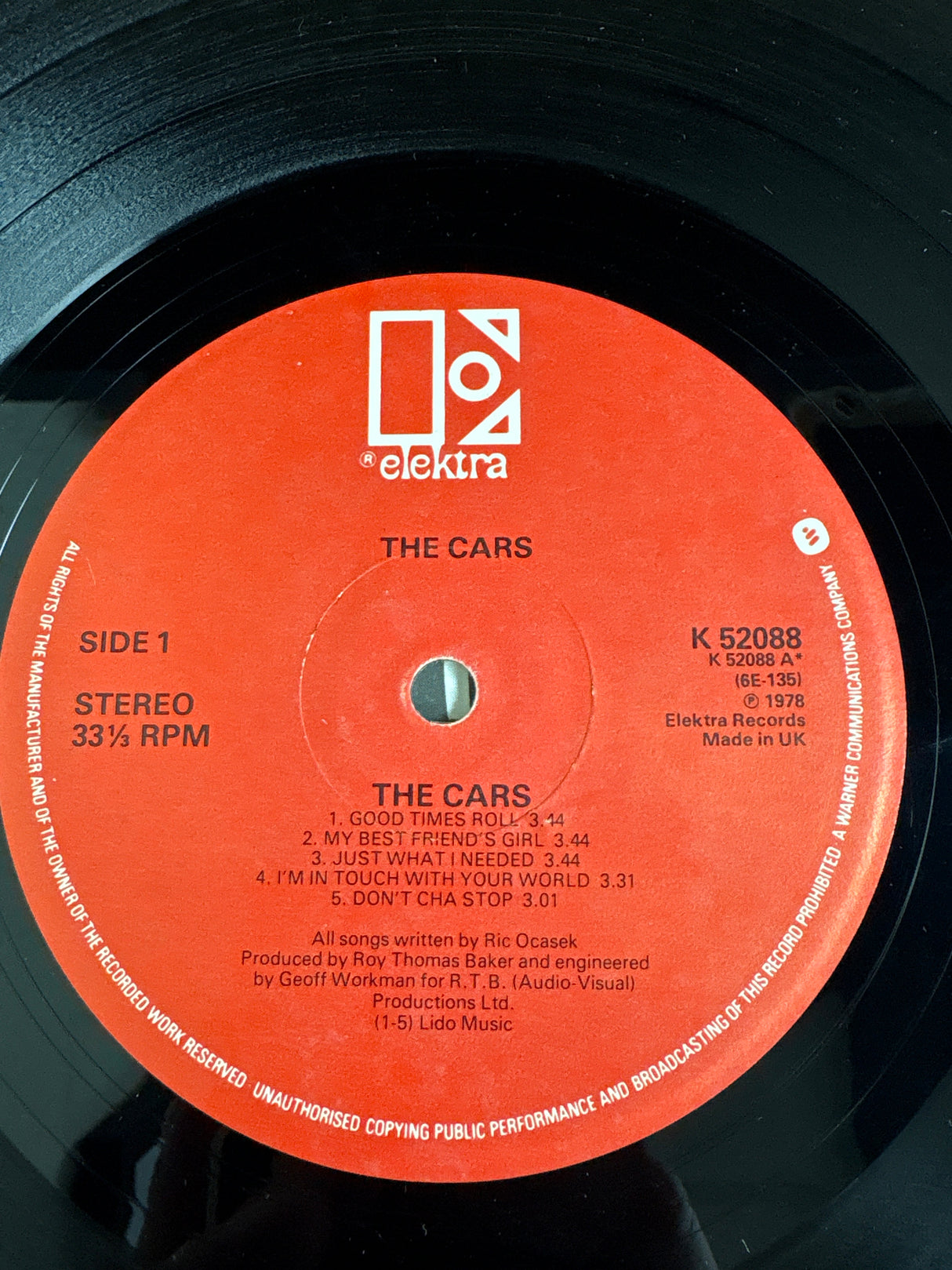 The Cars - The Cars - VINYL