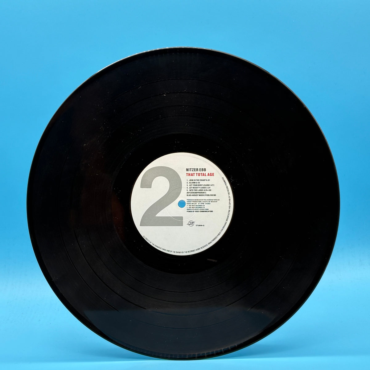 Nitzer Ebb - That Total Age Original UK Vinyl