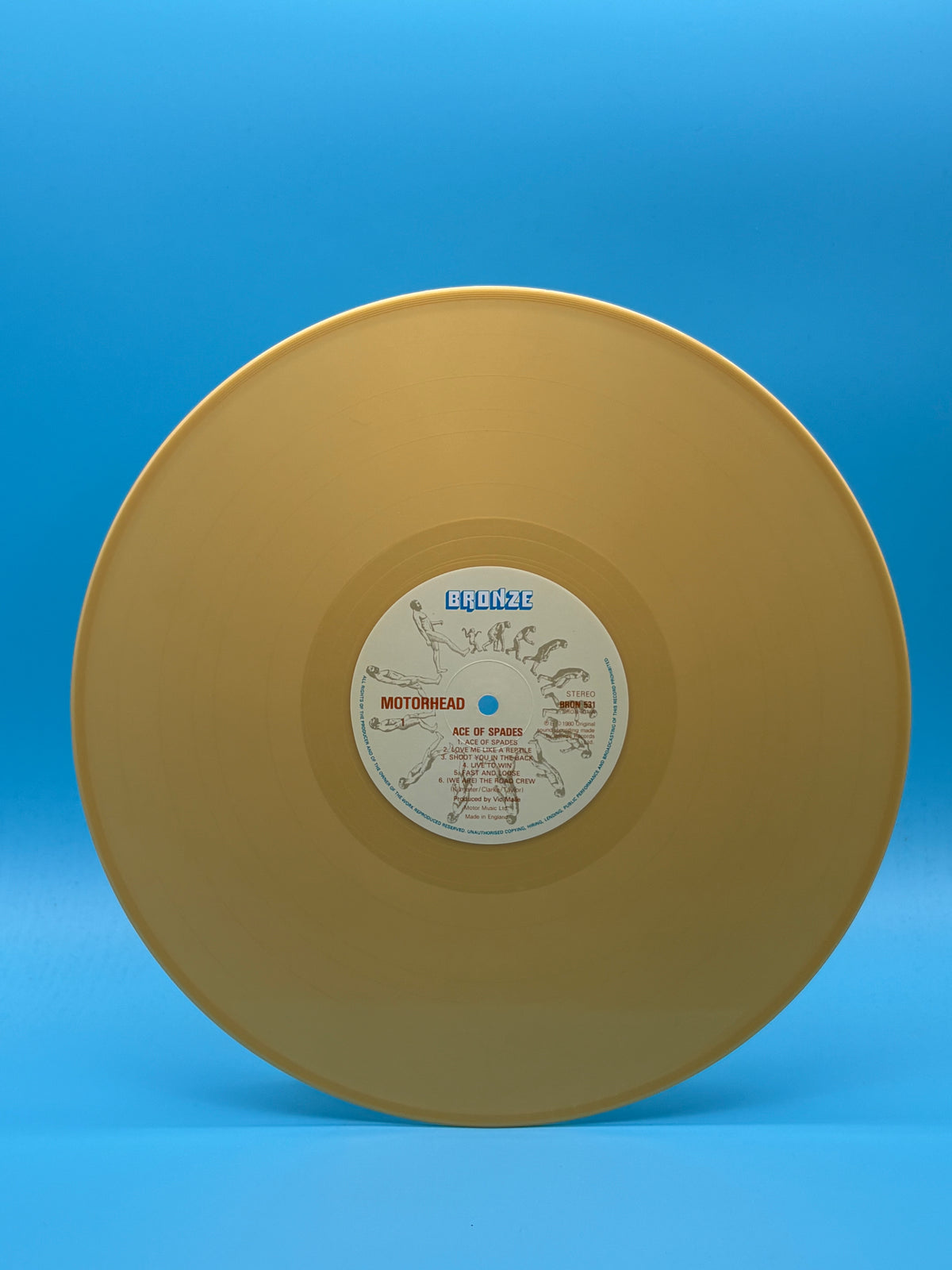 Motorhead - Ace Of Spade Gold Vinyl Label Error