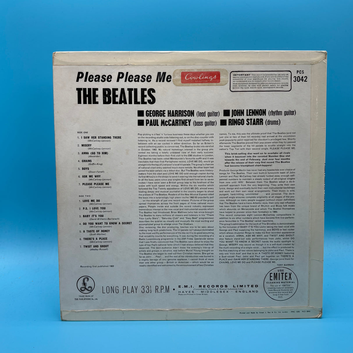The Beatles - Please Please Me Stereo Yellow Label Vinyl