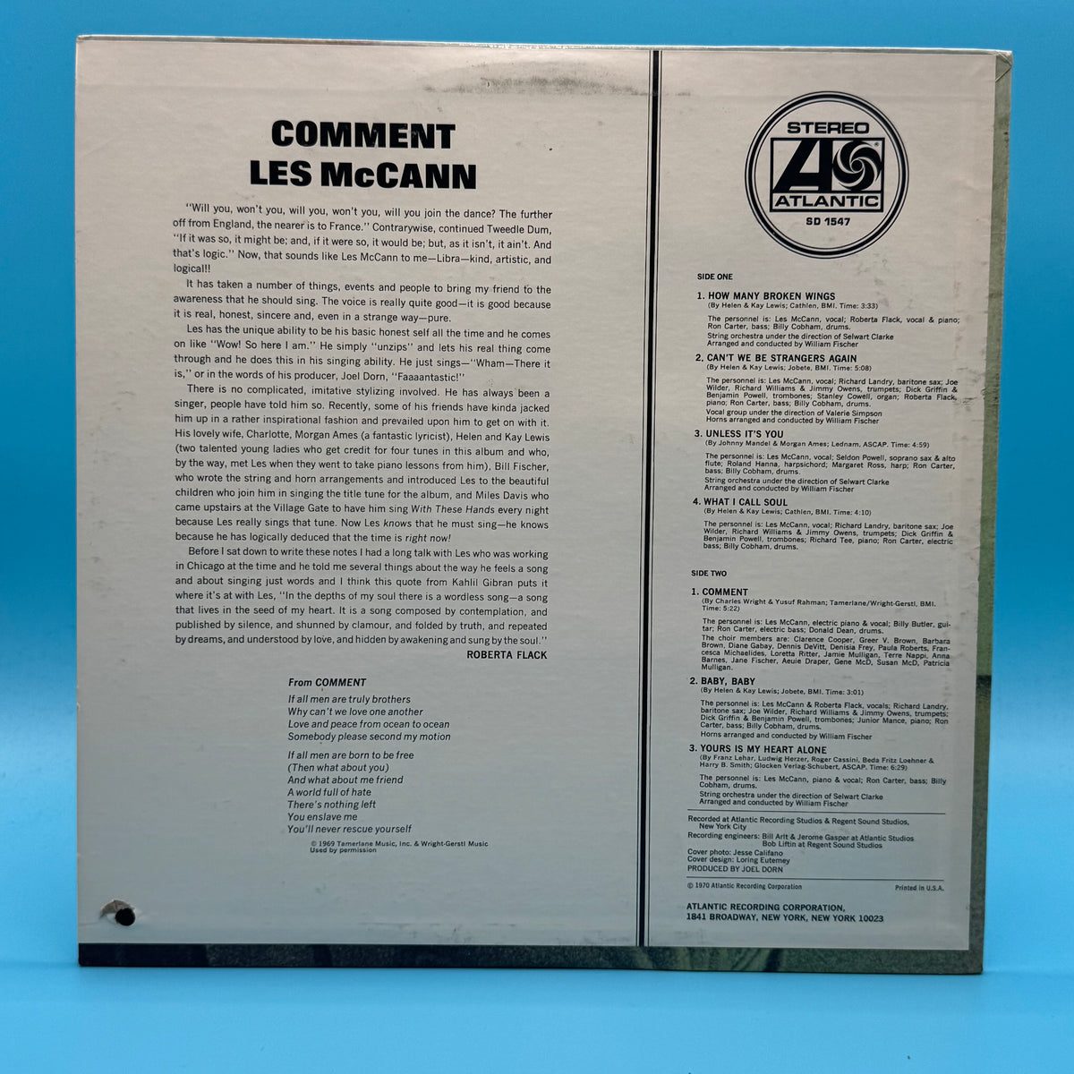 Les McCann - Comment Vinyl