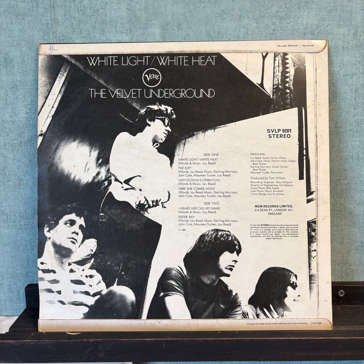 The Velvet Underground - White Light/White Heat - VINYL