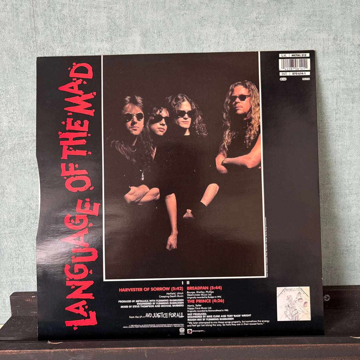 Metallica - Harvester Of Sorrow - 12” - VINYL