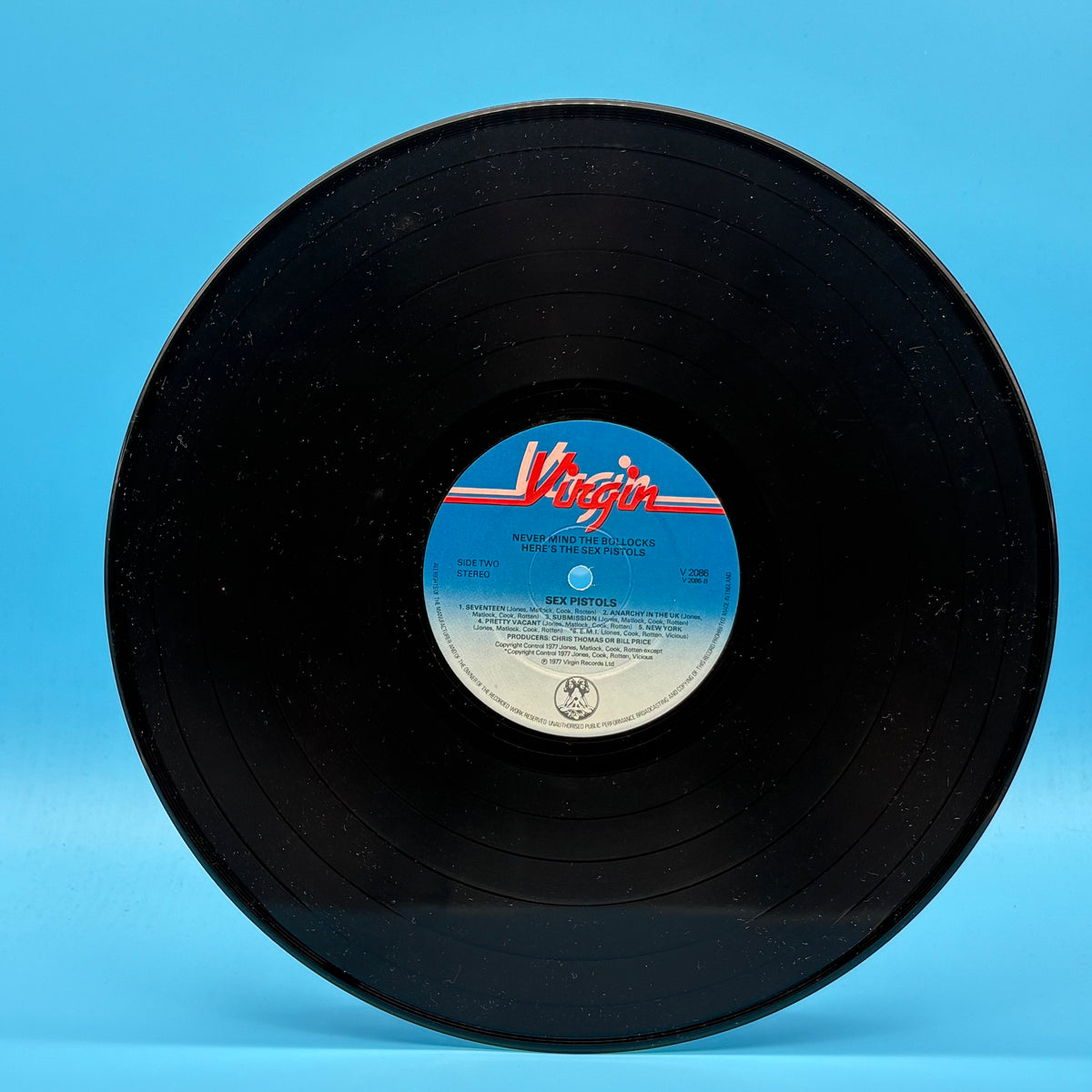 Sex Pistols - Nevermind The Bollocks A7/B6 Blank Sleeve Vinyl