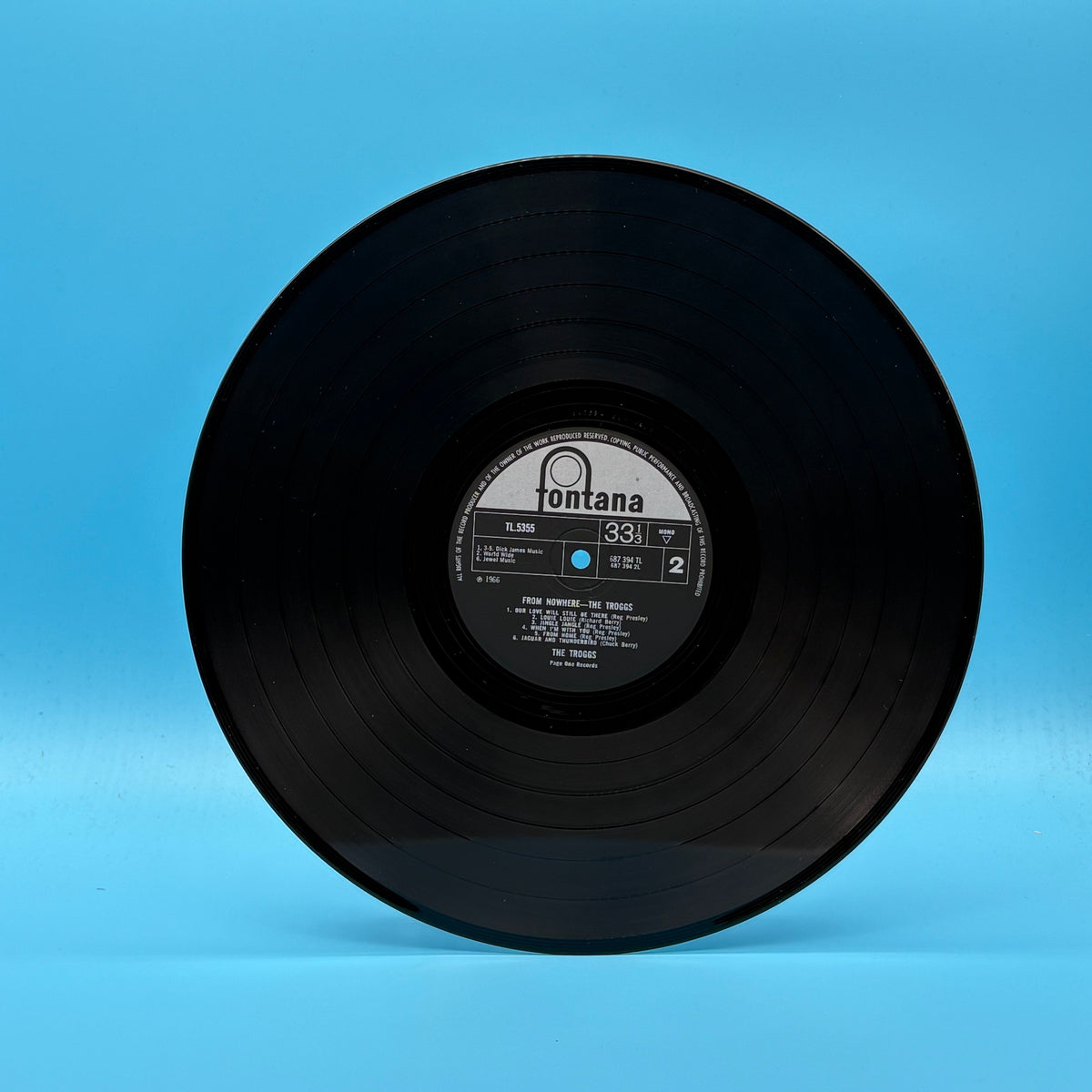 The Troggs - From Nowhere UK Mono Vinyl