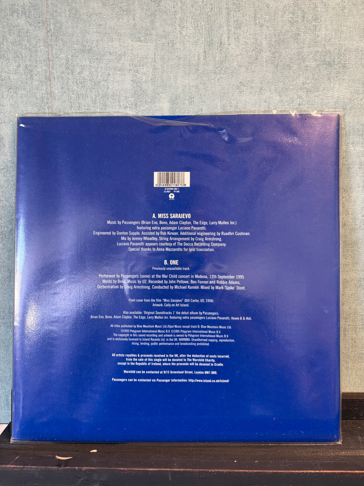 Passengers - Miss Sarajevo - Giant Poster - 7" - VINYL