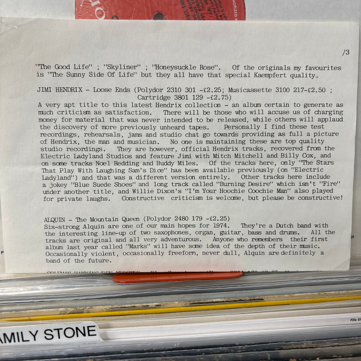 Jimi Hendrix - Loose Ends... - VINYL