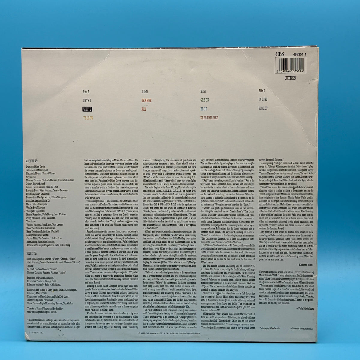 Miles Davis - Aura Original UK Vinyl