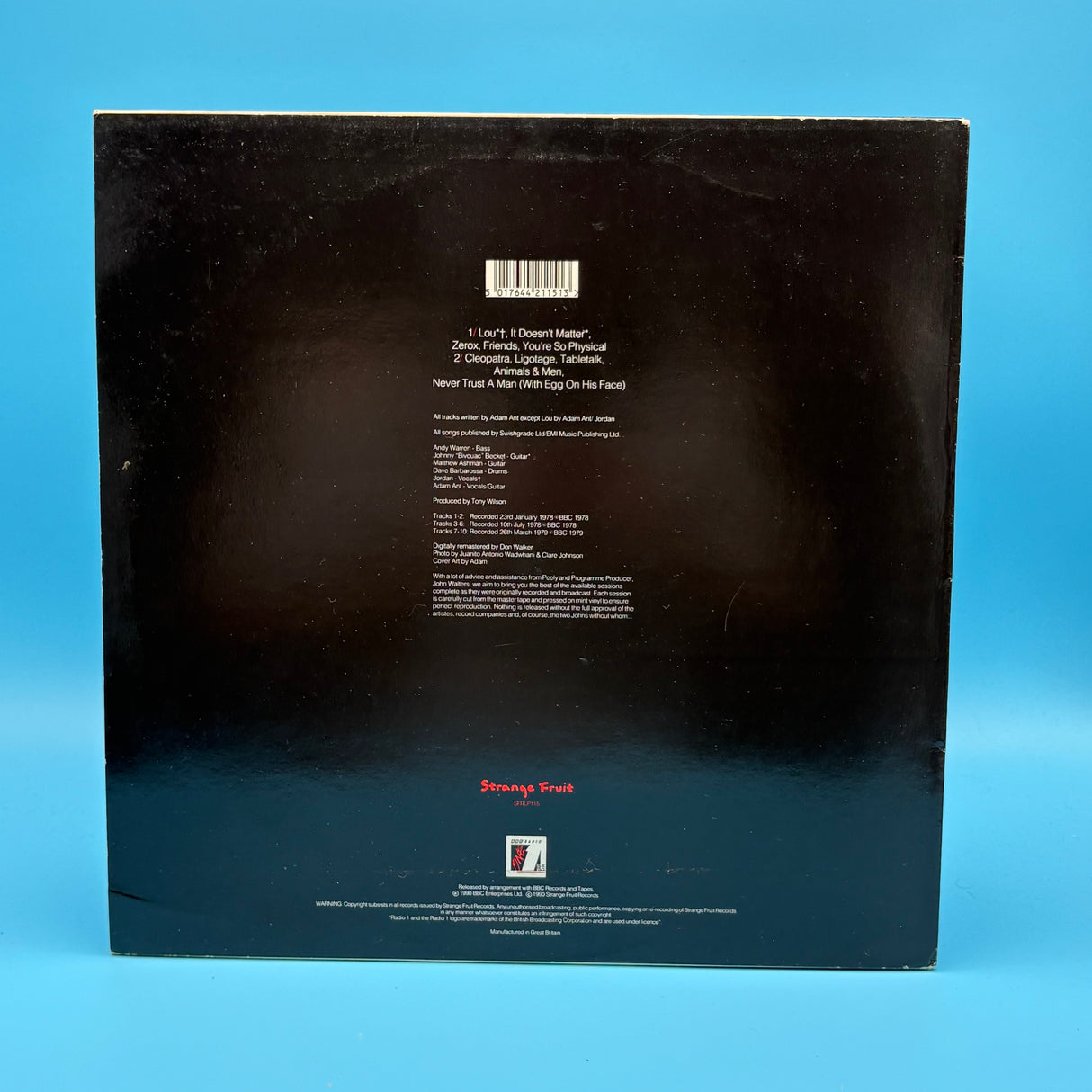 Adam And The Ants - Peel Sessions Vinyl