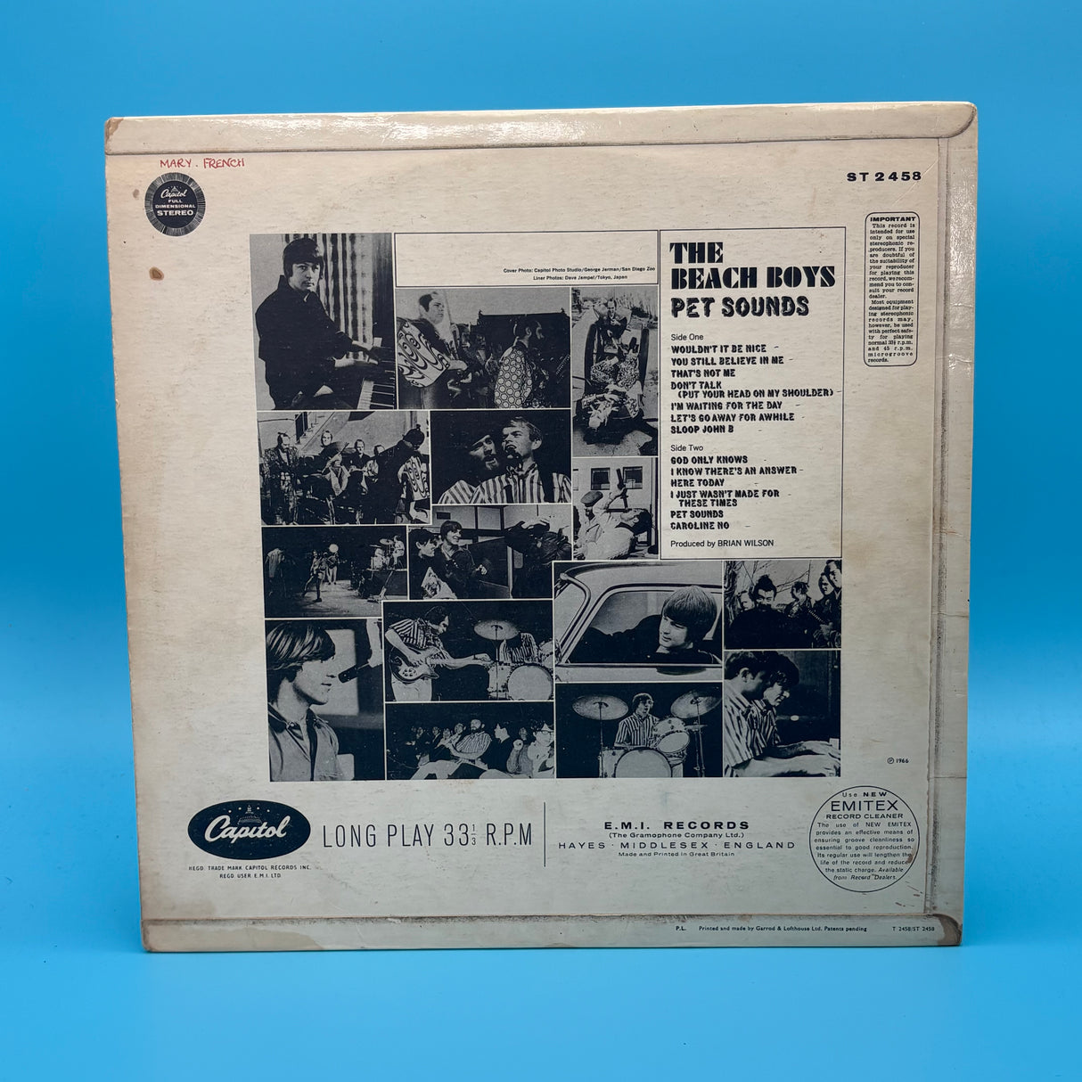 The Beach Boys - Pet Sounds Original Stereo Vinyl