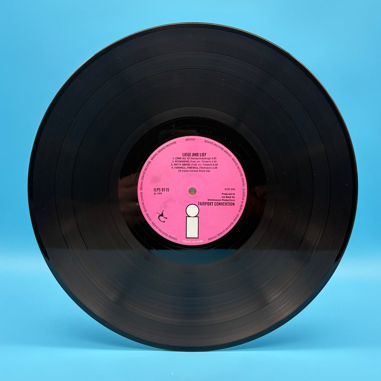Fairport Convention - Liege And Lief Pink Island Original Vinyl