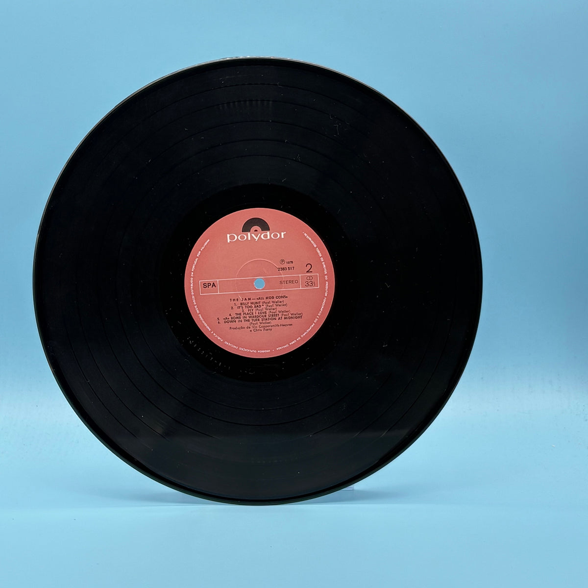 The Jam - All Mod Cons Portuguese Pressing Vinyl