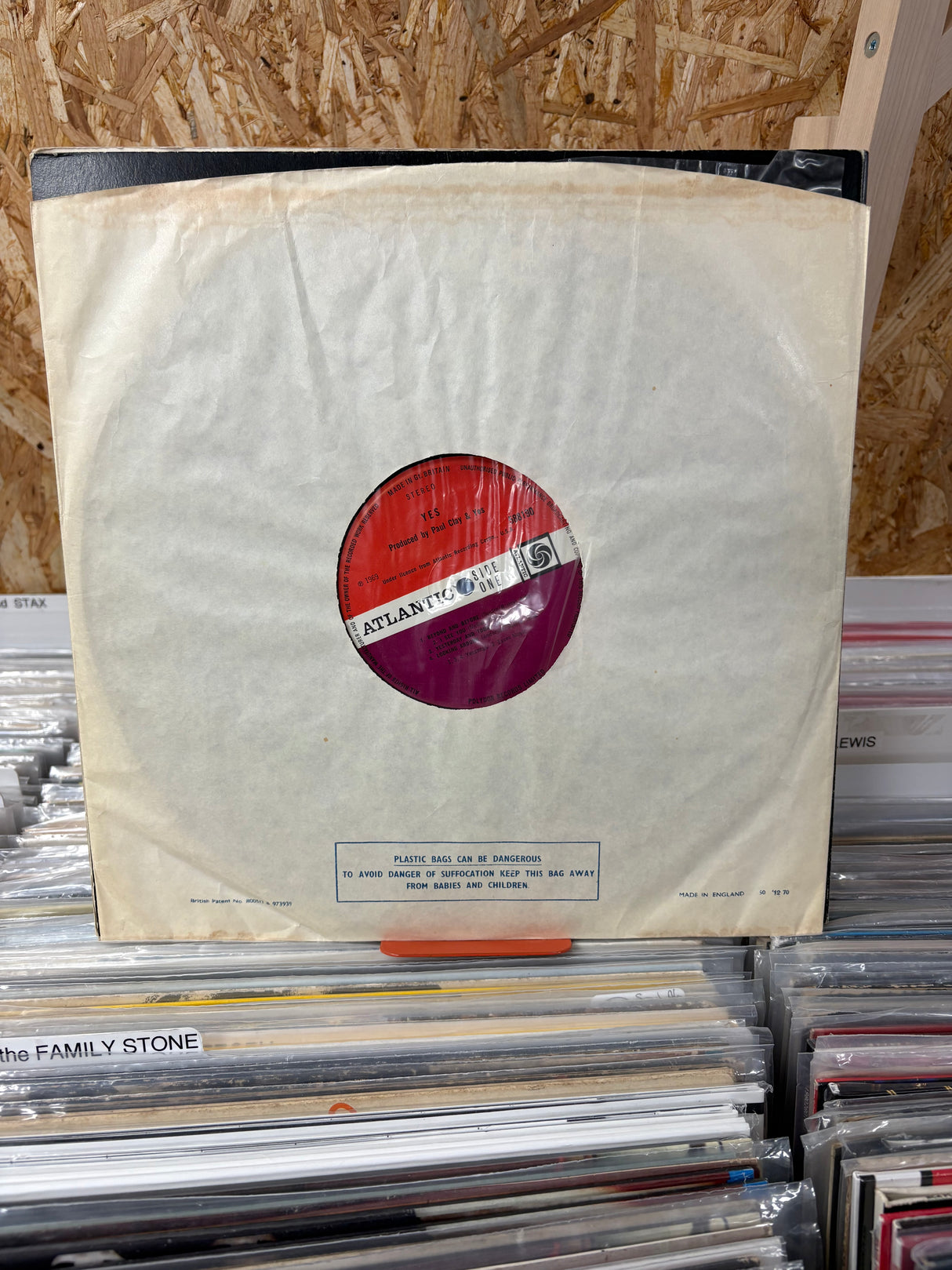 Yes - Self Titled - Plum Atlantic - VINYL