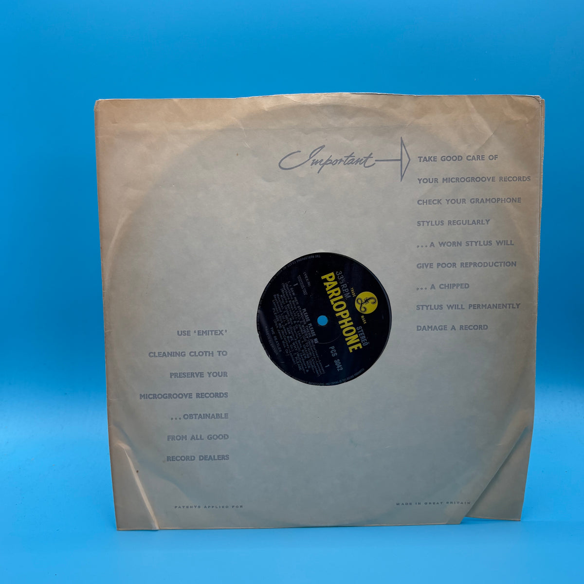 The Beatles - Please Please Me Stereo Yellow Label Vinyl