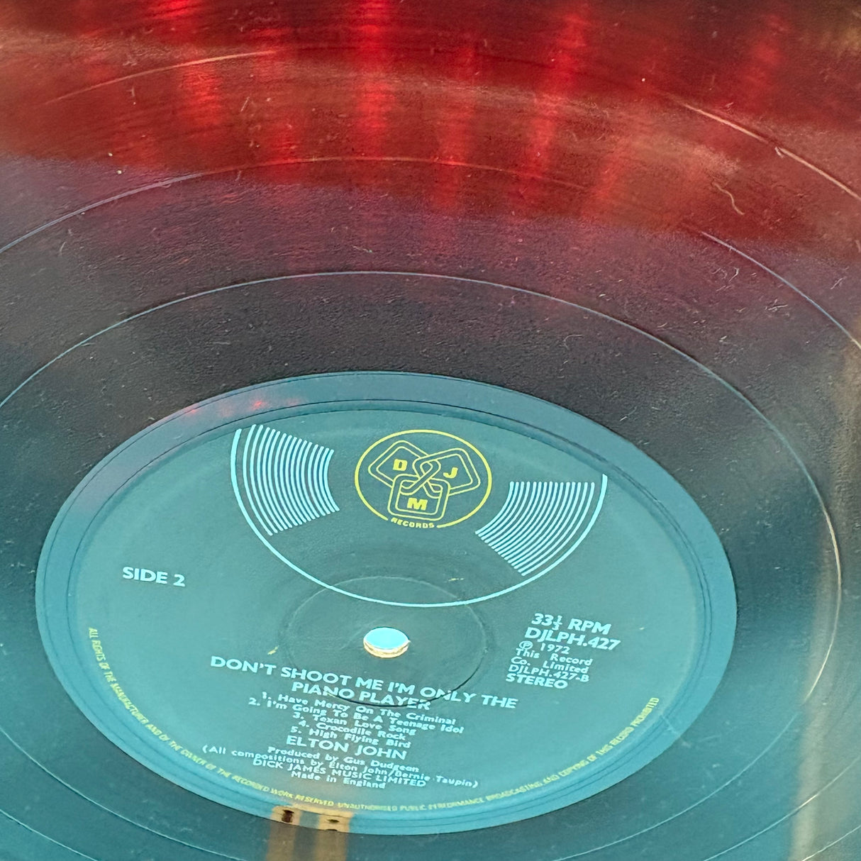 Elton John - Don't Shoot Me Translucant Red Vinyl