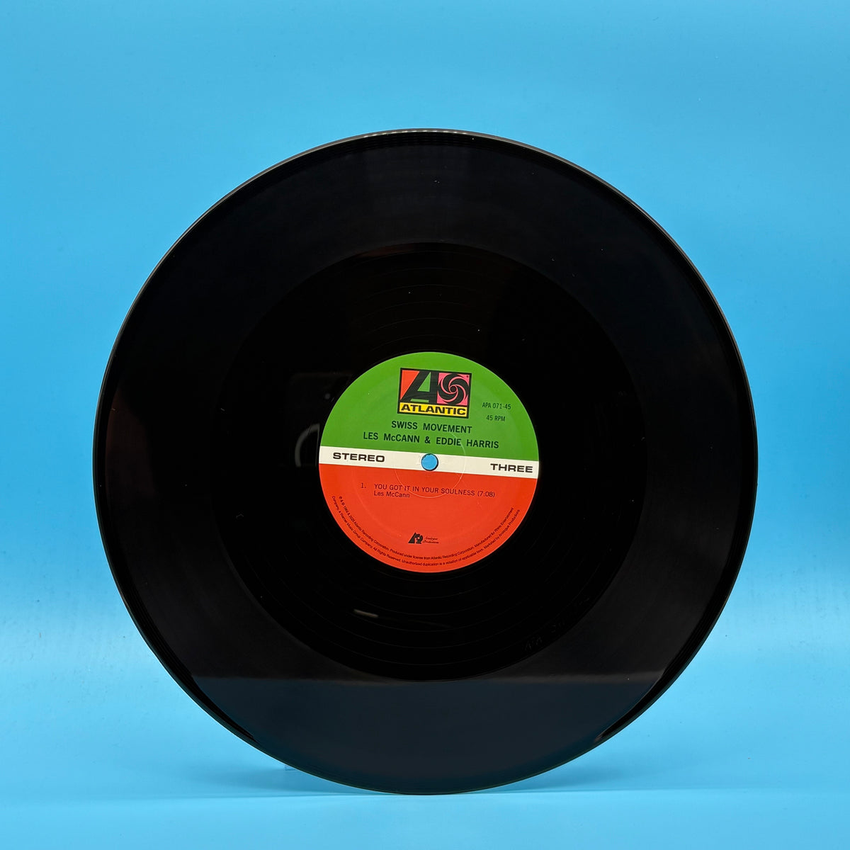 Les McCann & Eddie Harris - Swiss Movement  Numbered Audiophile Pressing Vinyl