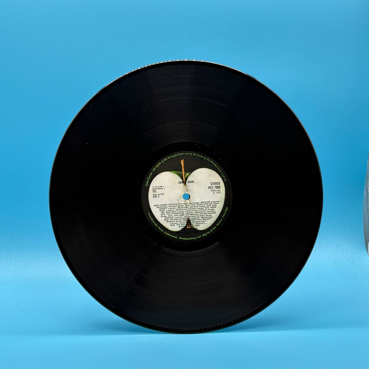 The Beatles - Abbey Road UK Original Mis-Aligned Apple Vinyl