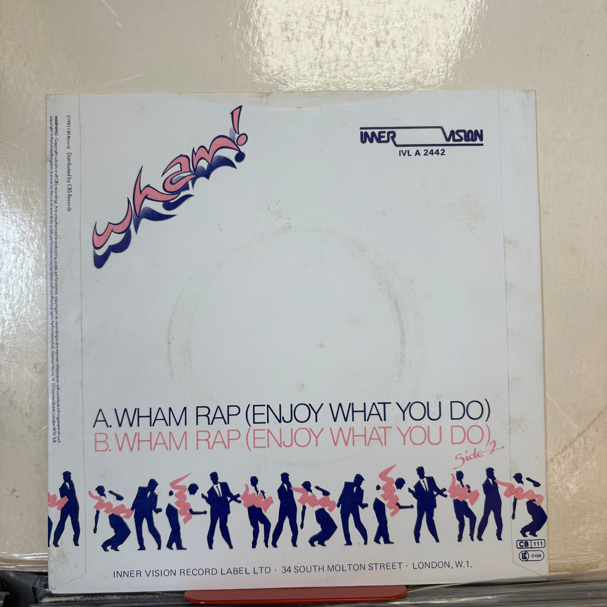 Wham! - Wham Rap 7” Promotional Copy Vinyl