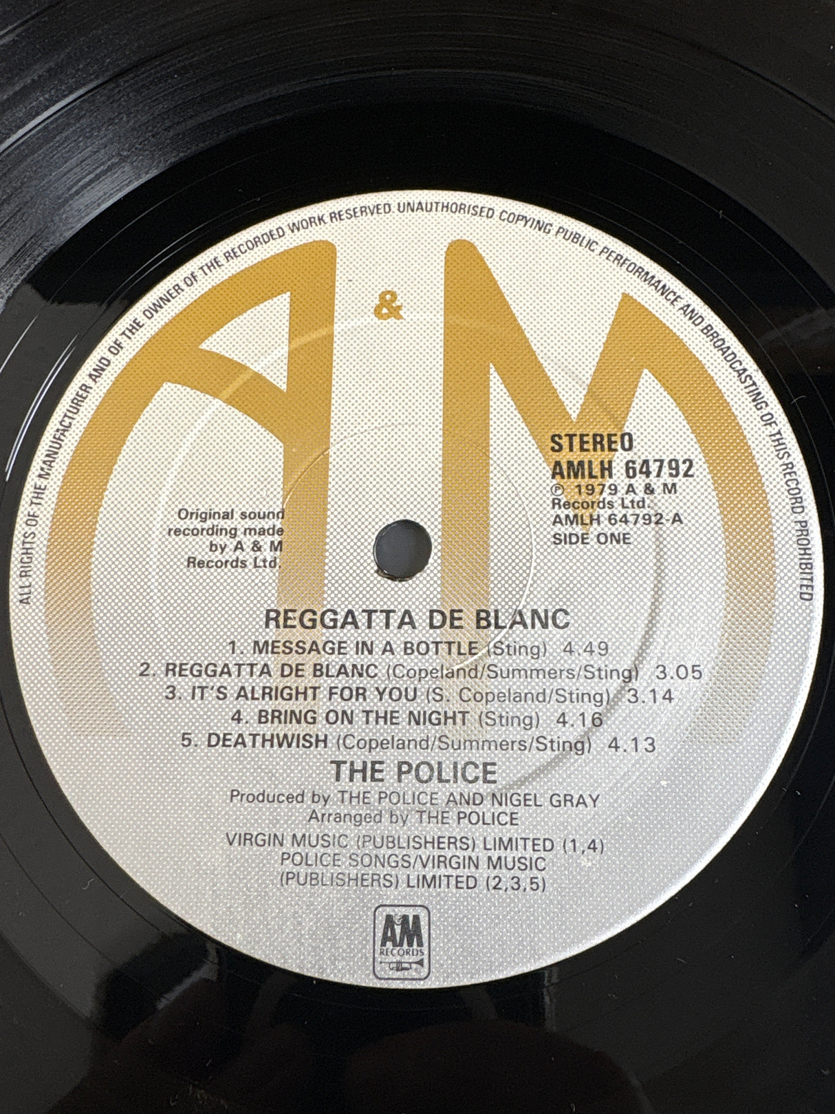 The Police - Reggatta De Blanc - VINYL