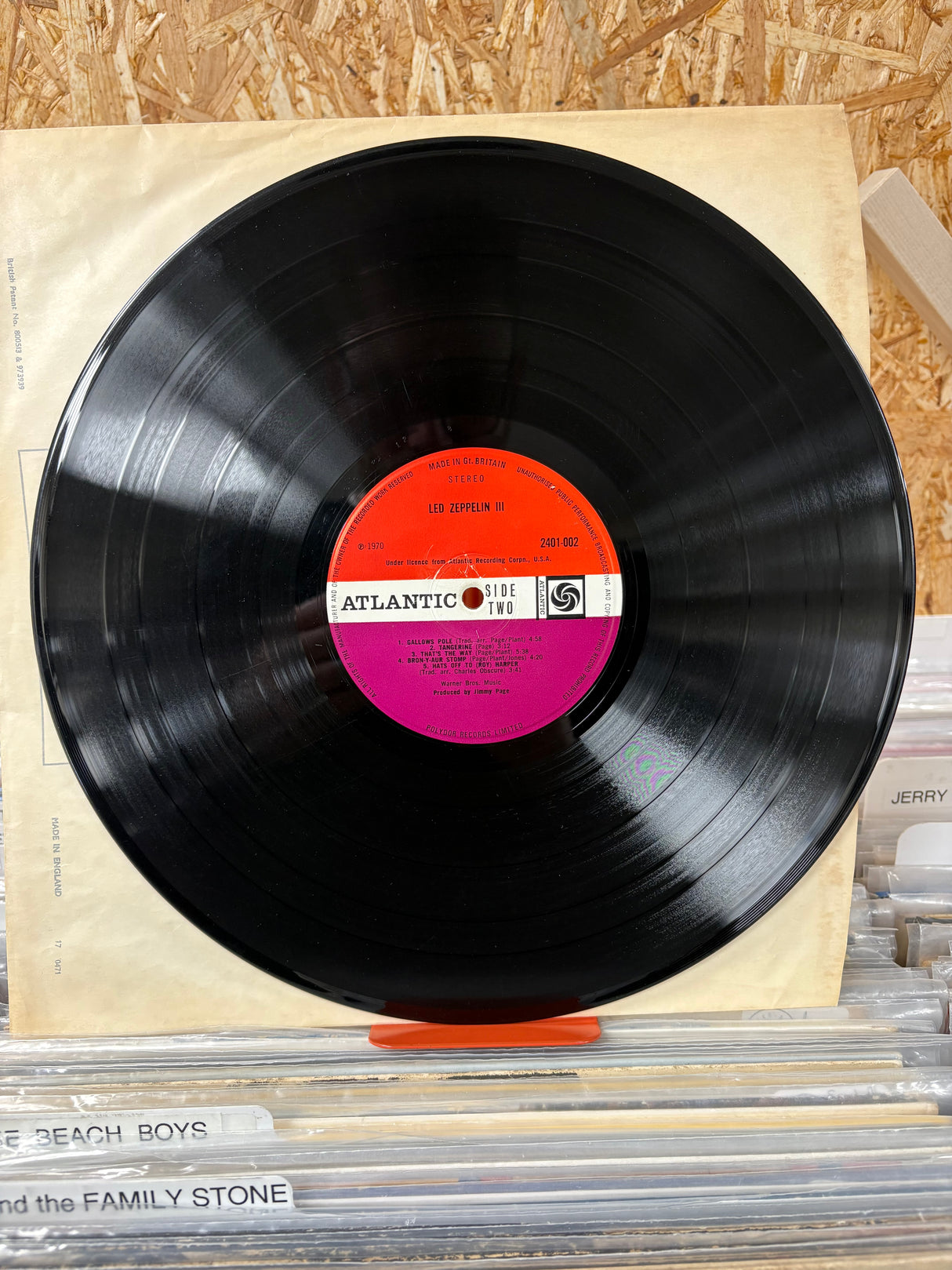 Led Zeppelin - Led Zeppelin 3 (Plum Atlantic Label) - VINYL