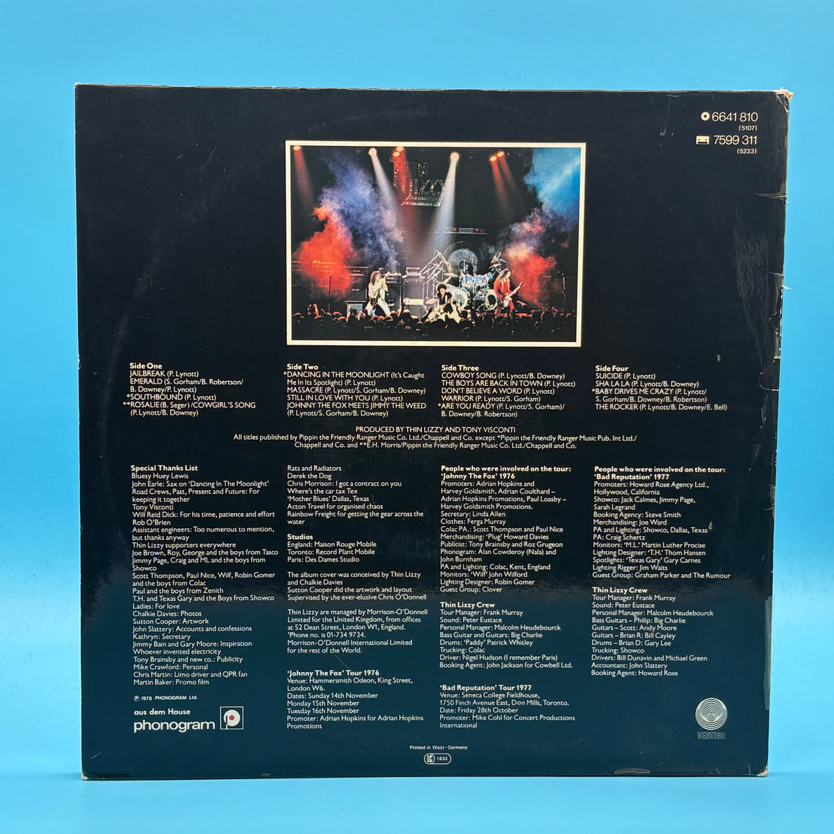 Thin Lizzy - Live And Dangerous Vinyl
