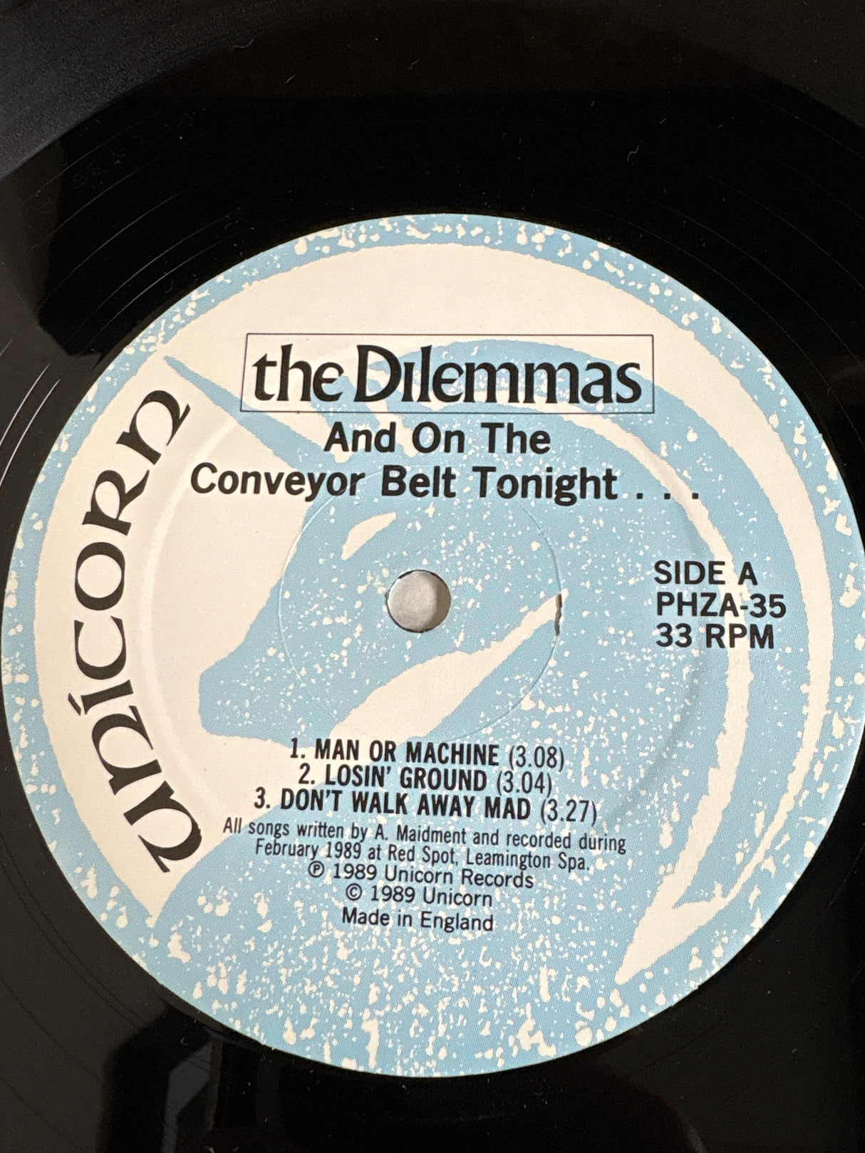 The Dilemmas - And On The Conveyor Belt Tonight…….. - VINYL