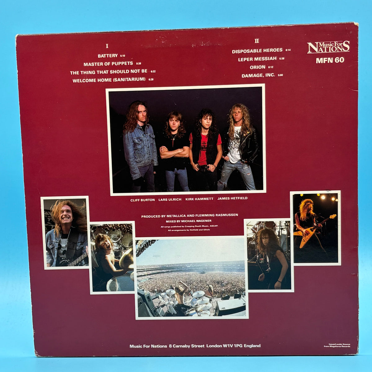 Metallica - Master Of Puppets Original UK Vinyl