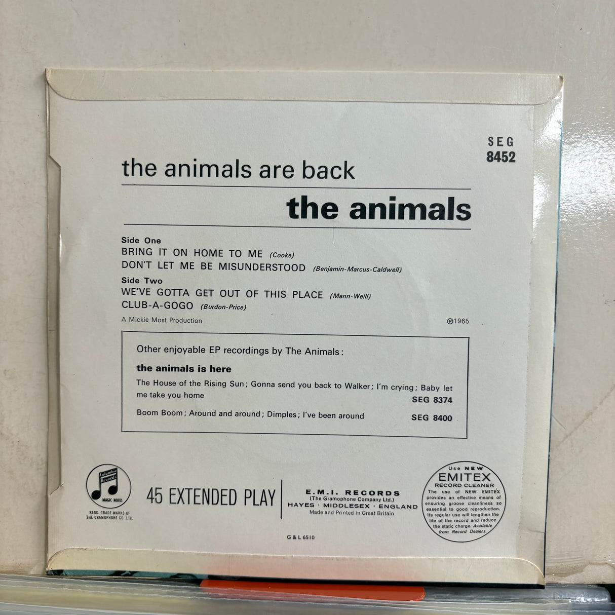 The Animals - Are Back Vinyl