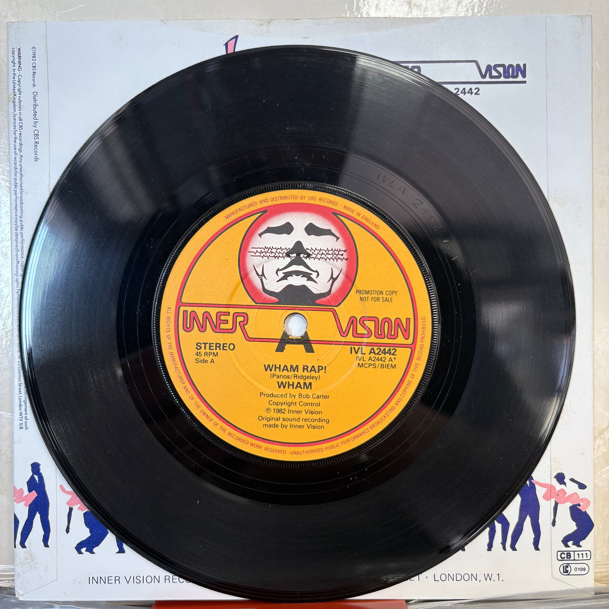 Wham! - Wham Rap 7” Promotional Copy Vinyl