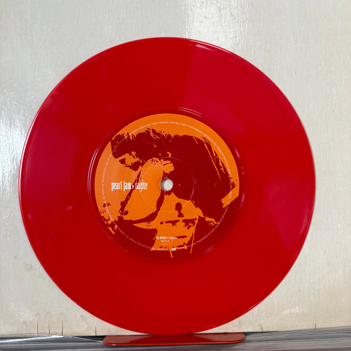 Pearl Jam - Daughter Red Vinyl Single