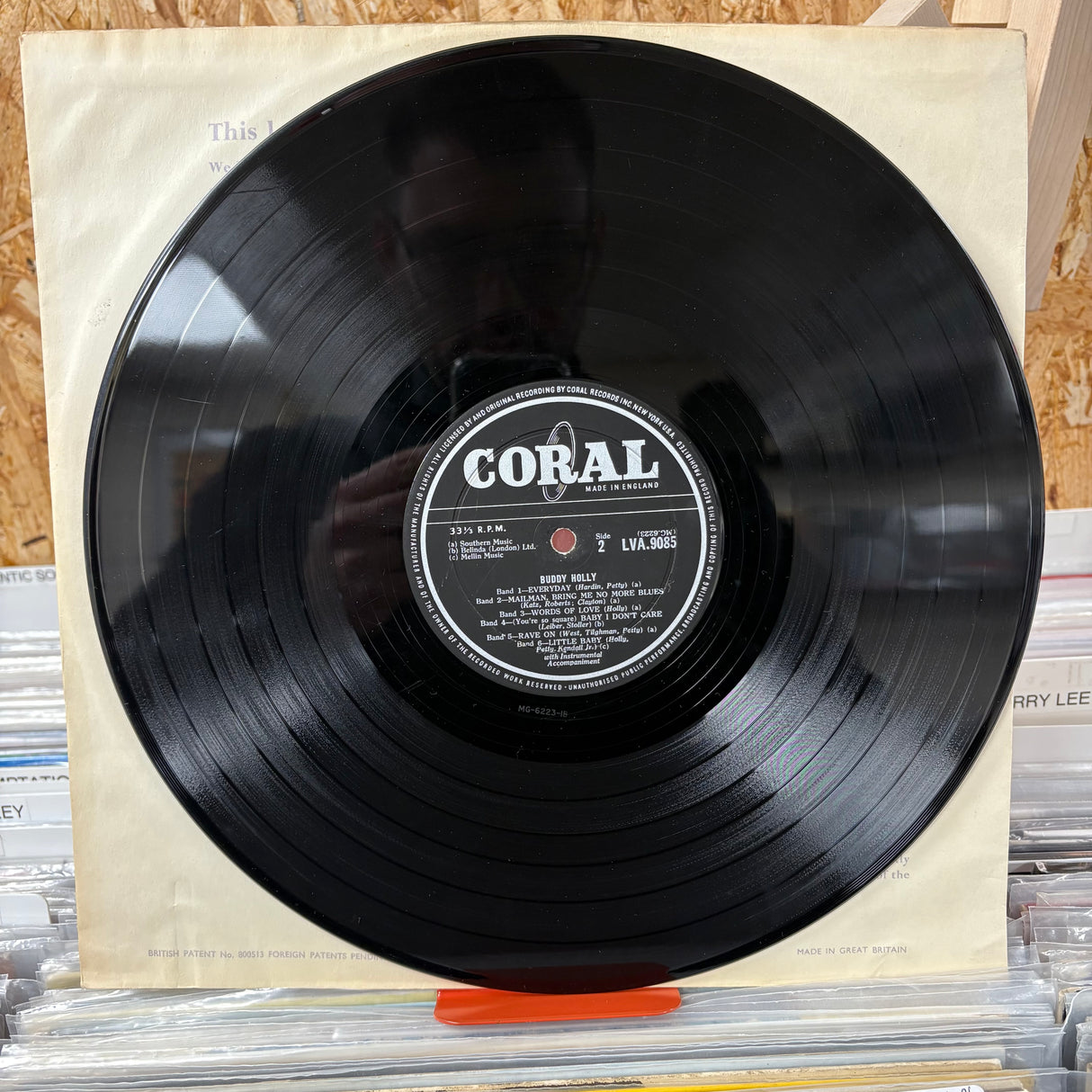 Buddy Holly - Self Titled - Coral Records - VINYL