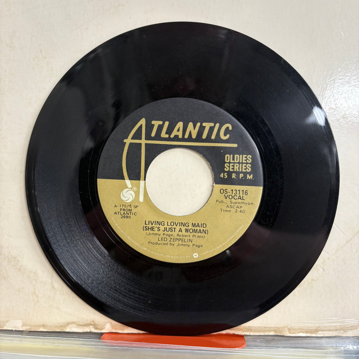 Led Zeppelin - Whole Lotta Love USA Single Vinyl
