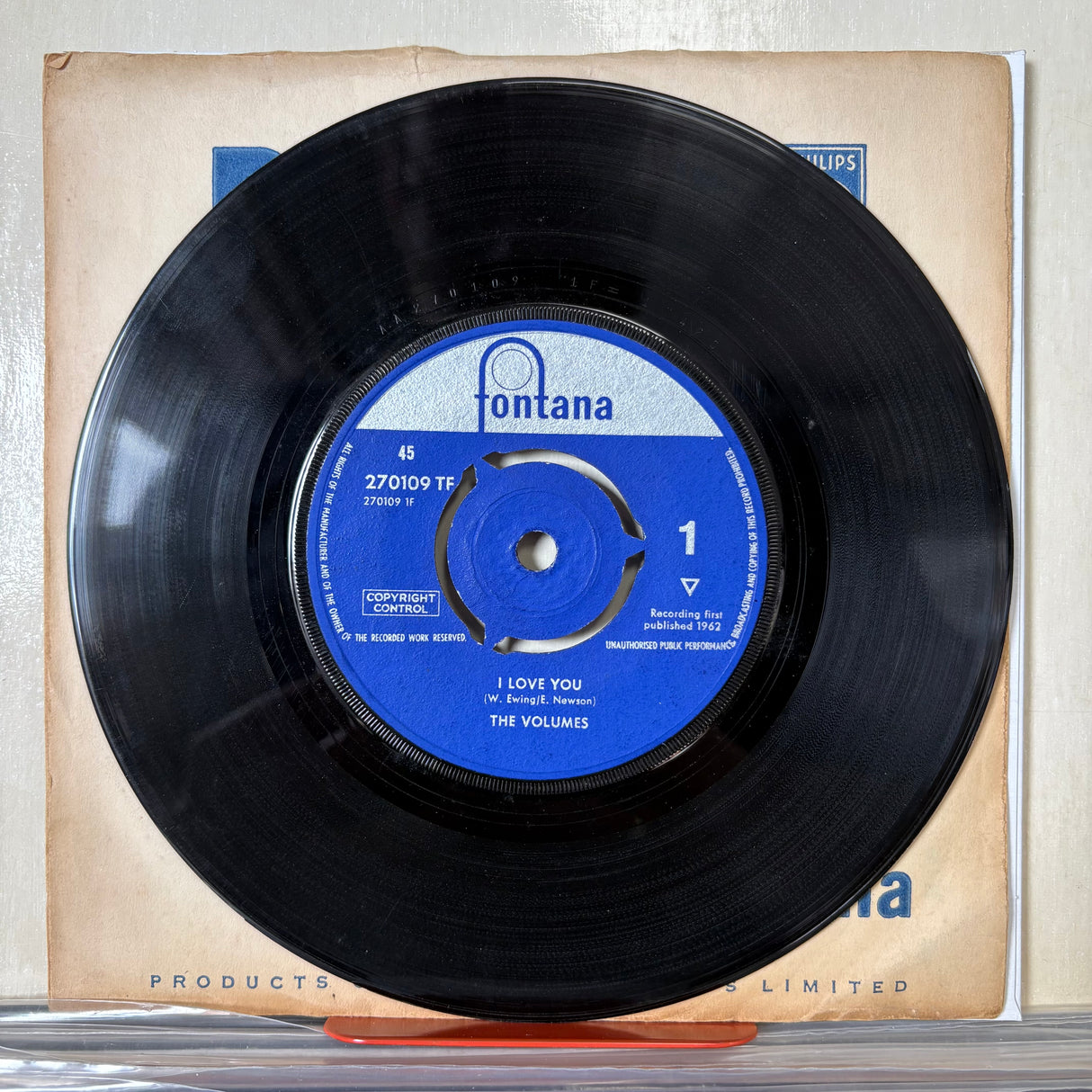 The Volumes - I Love You Fontana Vinyl Single