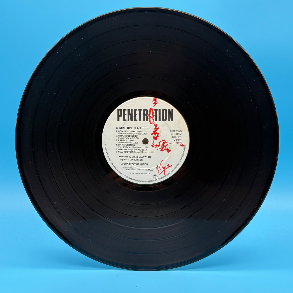 Penetration - Coming Up For Air Vinyl