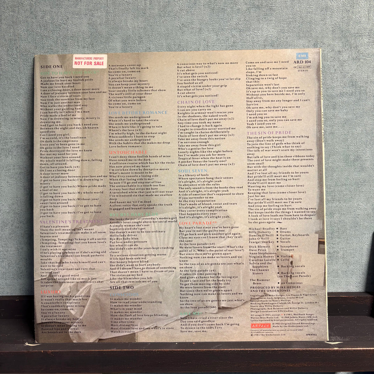 The Undertones - The Sin Of Pride - VINYL