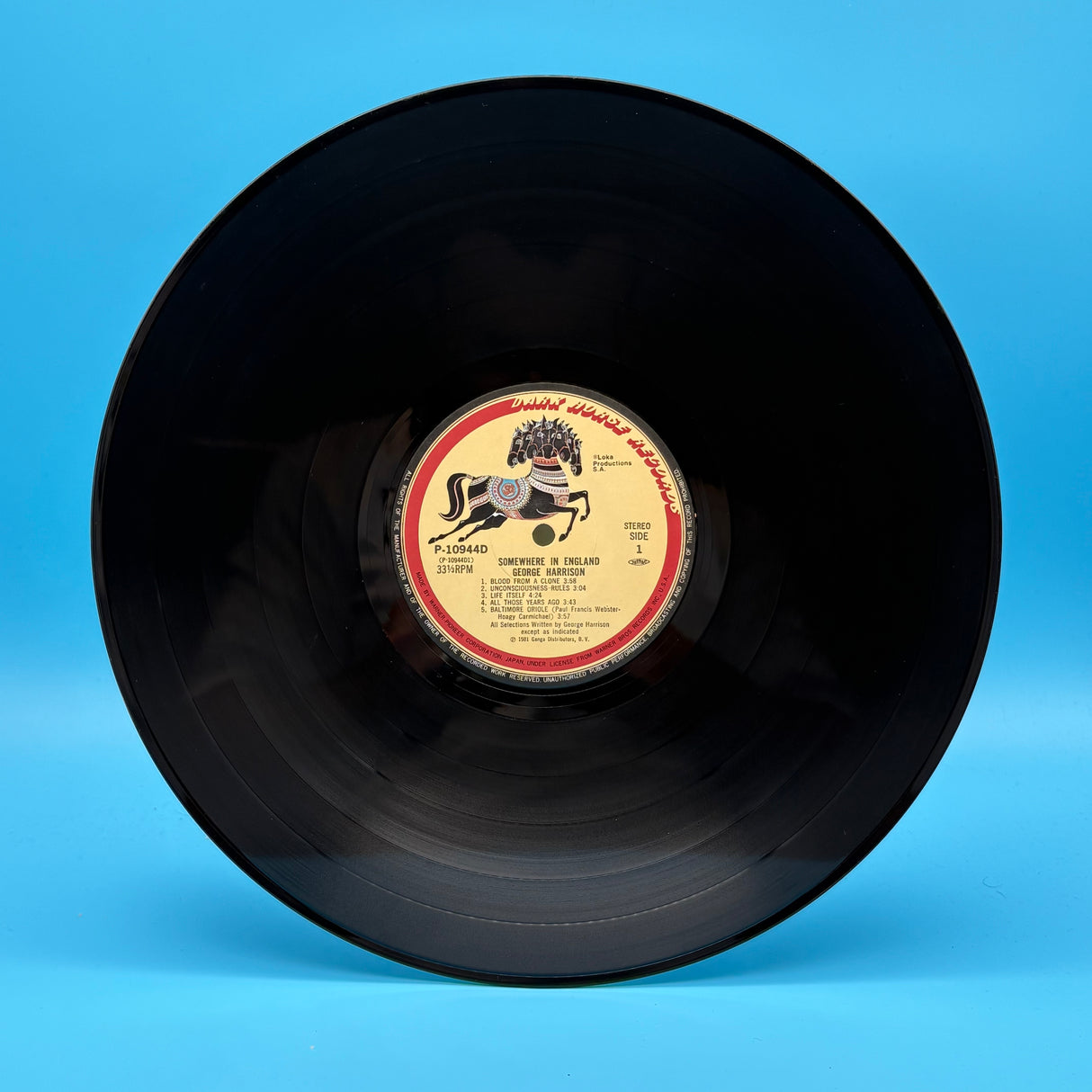 George Harrison - Somewhere In England Japanese Press Vinyl