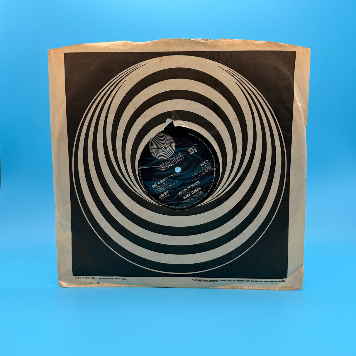 Black Sabbath - Master Of Reality Complete Vinyl