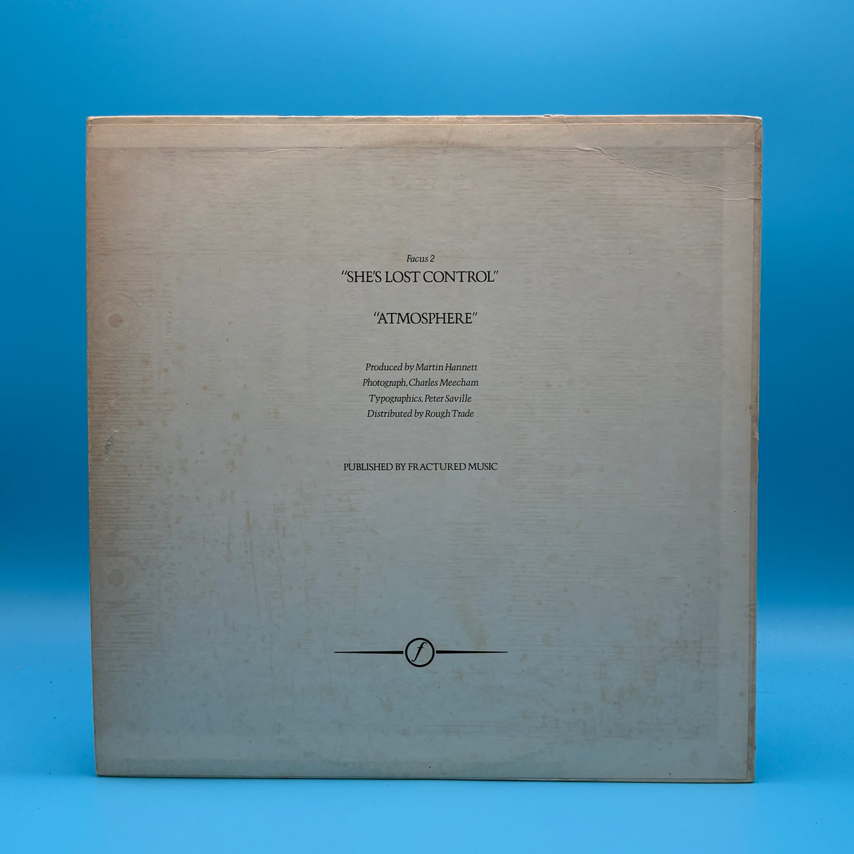 Joy Division - She's Lost Control 12" Single Vinyl