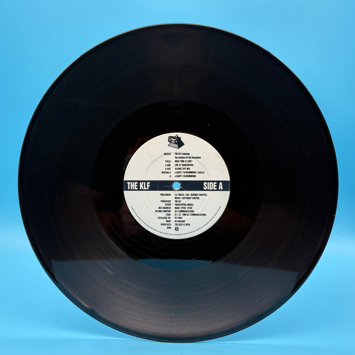 The KLF - What Time Is Love? 12" Single