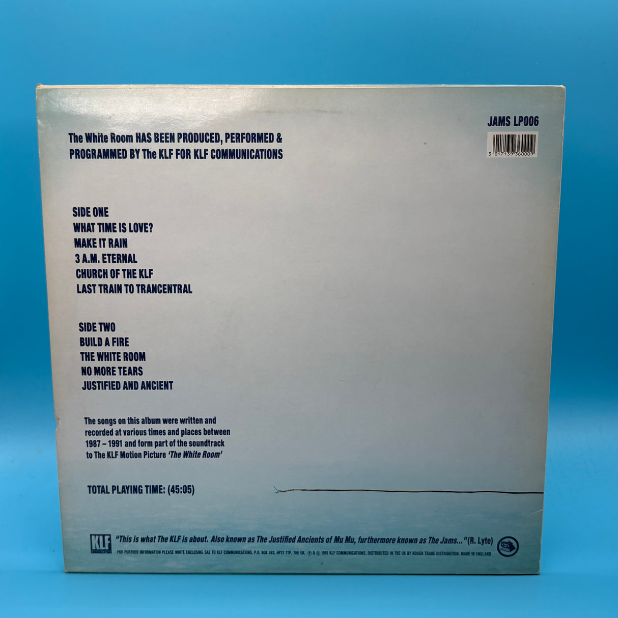 The KLF - The White Room First and Only Pressing Vinyl
