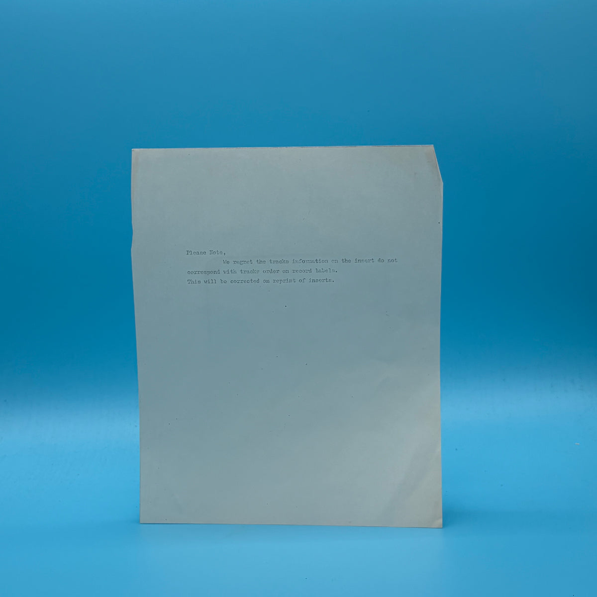 Star Wars - Original Soundtrack With Letter From Label Vinyl