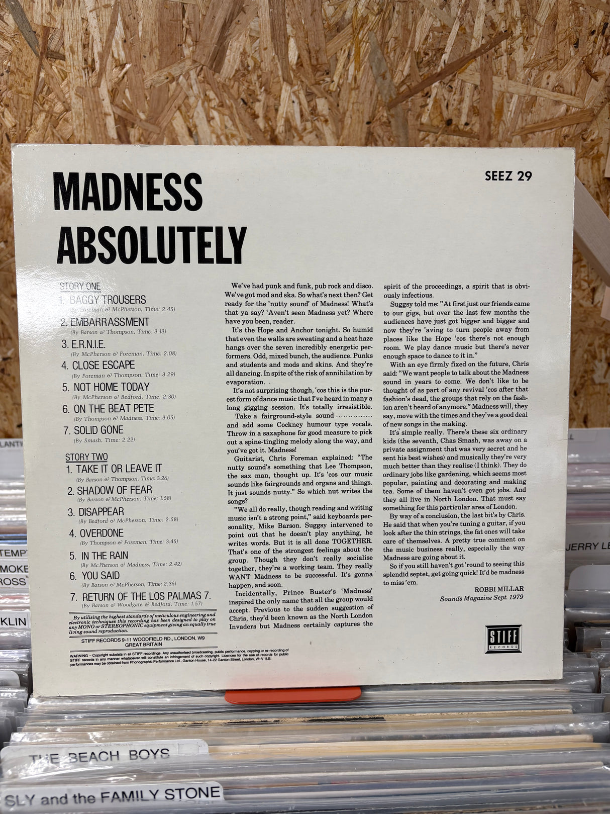 Madness - Absolutely  - VINYL