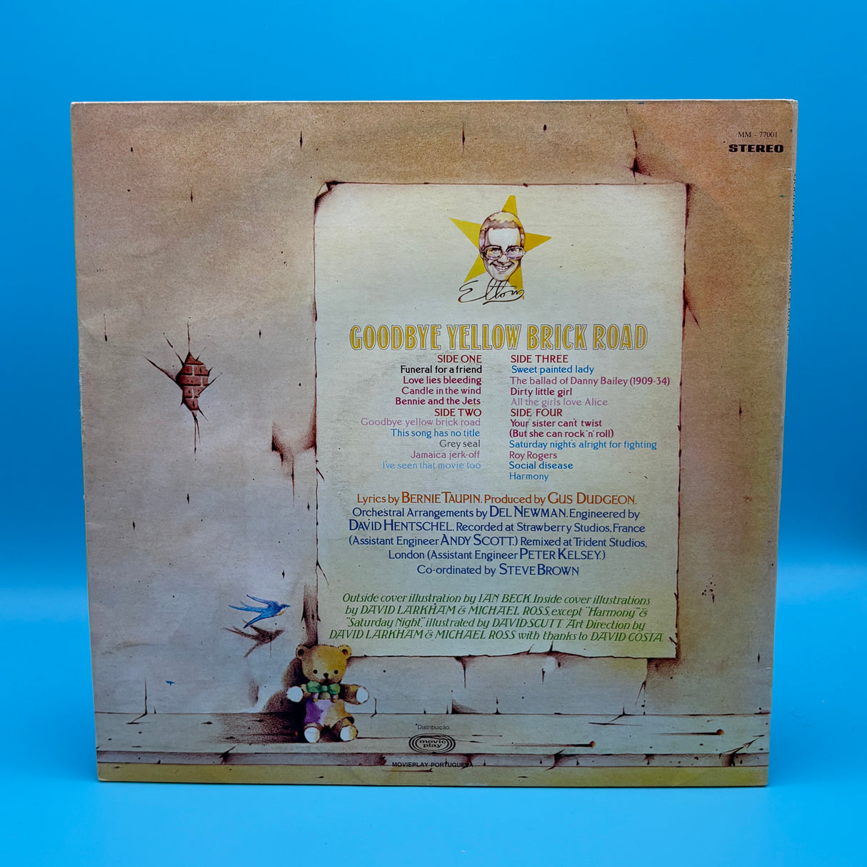 Elton John - Goodbye Yellow Brick Road Portuguese Vinyl